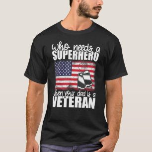 Camiseta Quien Necesita Un Superhéroe Cuando Tu Papá Es Un 