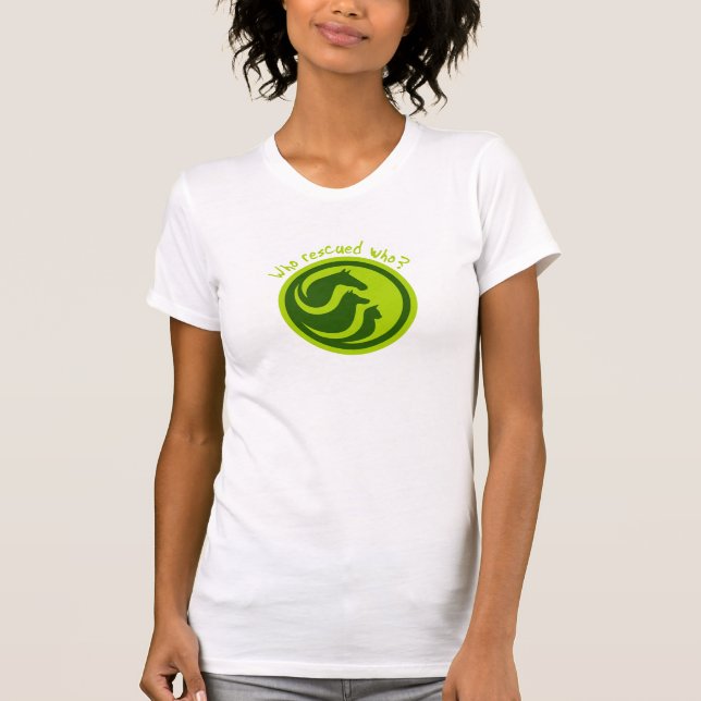 Camiseta ¿quién rescató a quién? (Anverso)