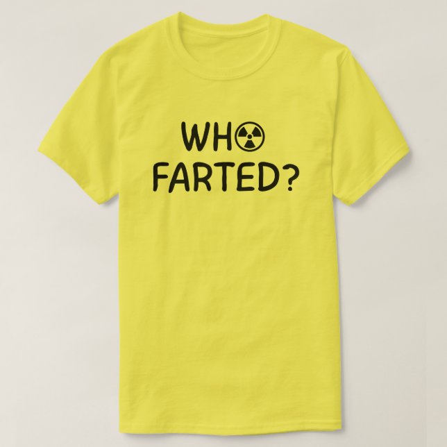Camiseta ¿Quién se tiró un pedo? (Diseño del anverso)