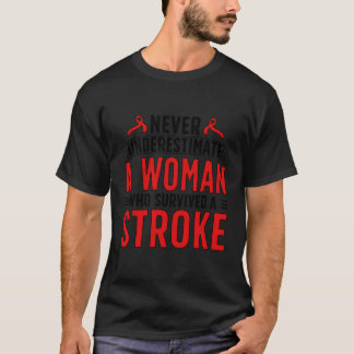 Camiseta Quien sobrevivió a Stroke Survivor Stroke Stroke