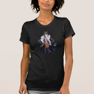 Camiseta ¿"Quién son usted que lleva? Wom/T negro