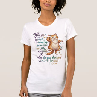 Camiseta ¿Quién te ata los cordones de los zapatos Gato div