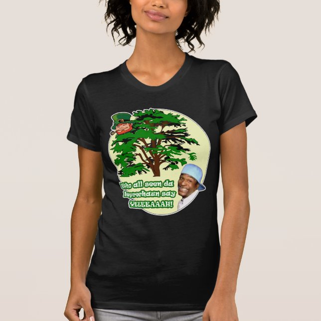 Camiseta Quién todo el Leprechaun visto de DA (Anverso)