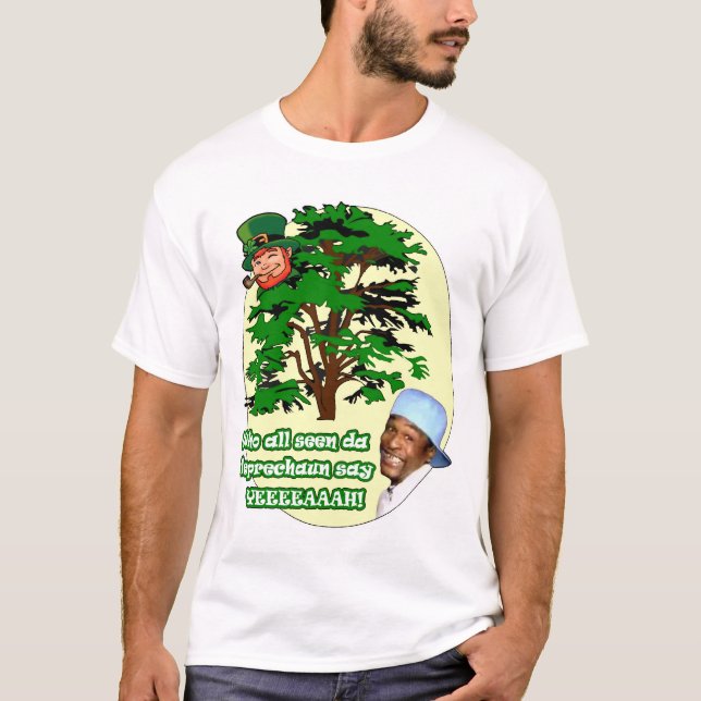 Camiseta Quién todo el Leprechaun visto de DA (Anverso)