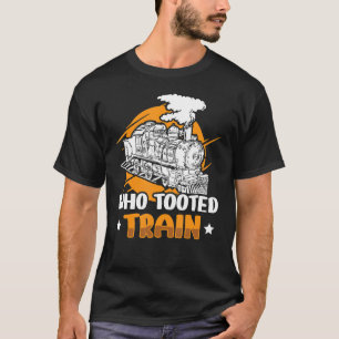 Camiseta Quién tomó los trenes ferroviarios modelo de locom
