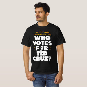Camiseta ¿Quién vota por Ted?