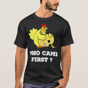Camiseta ¿Quiénes fueron los primeros pollos o huevos?