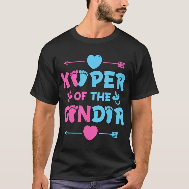 Camiseta Quienes Se Ocupan Del Género De La Fiesta De Bebé  (Anverso)