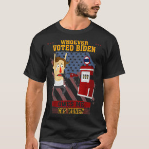 Camiseta Quienquiera que haya votado a Biden me debe un div