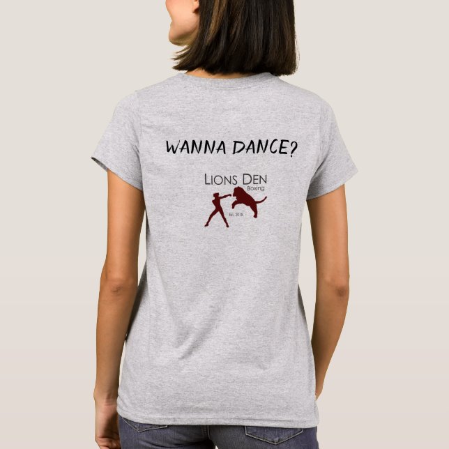 Camiseta ¿Quiera bailar? (Reverso)