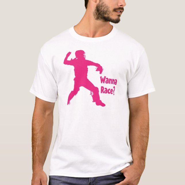 Camiseta Quiera competir con, melón (Anverso)
