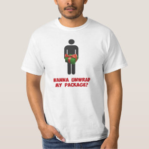 Camiseta ¿Quiera desempaquetar mi paquete?