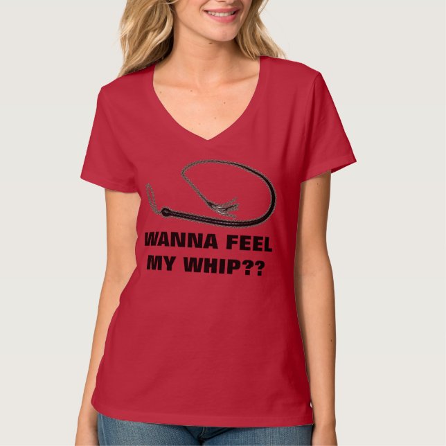 CAMISETA ¿QUIERA SENTIR MI AZOTE?? (Anverso)