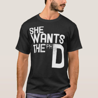 Camiseta Quiere una feminista divertida del PHD