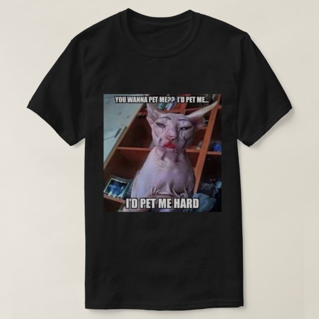 Camiseta Quieres acariciarme  (Diseño del anverso)