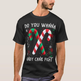 Camiseta ¿Quieres caña de caramelo contra el chiste Navidad