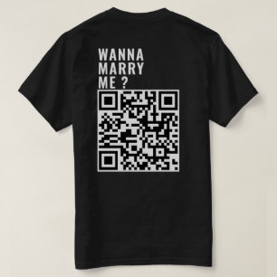 Camiseta Quieres Casarte Con Mi Personalizado El Código QR