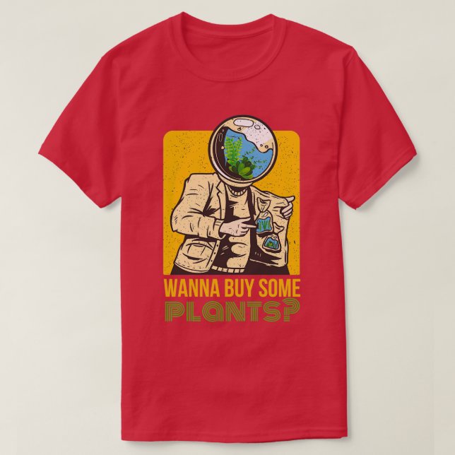 Camiseta Quieres Comprar Algunas Plantas Acuáticas Acuario  (Diseño del anverso)