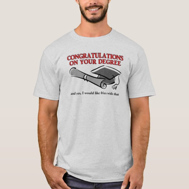 Camiseta ¿Quieres Fries Con Ese Humor Insultante Gracioso D (Anverso)