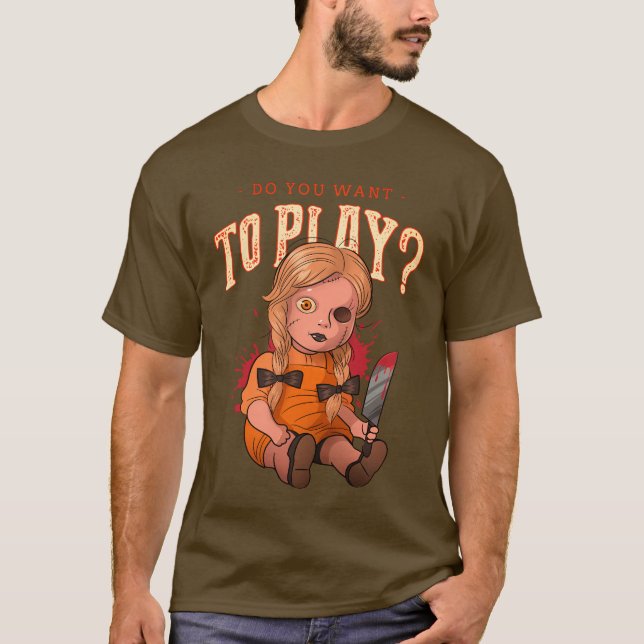 Camiseta ¿Quieres Jugar? (Anverso)