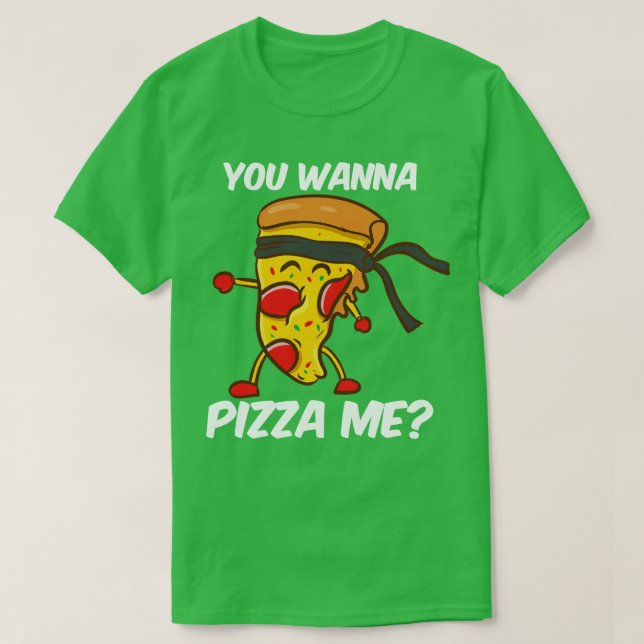 Camiseta Quieres Pizza Me (Diseño del anverso)