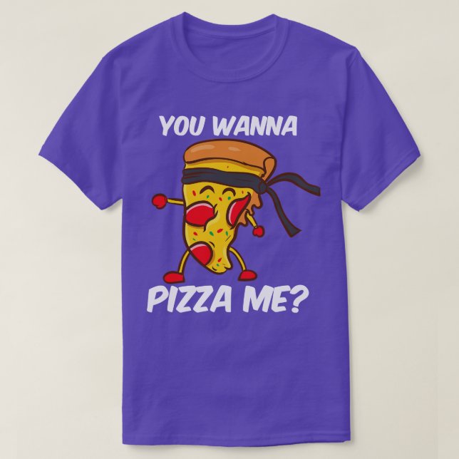 Camiseta Quieres Pizza Me (Diseño del anverso)