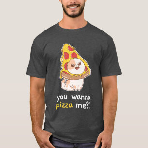Camiseta Quieres Pizza Me Cat Meme Food 2312