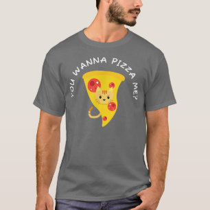 Camiseta Quieres Pizza Me Cat Meme Food 2323