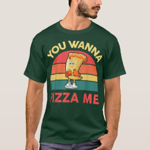 Camiseta Quieres Pizza Me Men Mujeres Niños Divertidos Ital