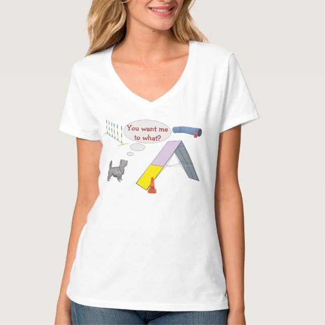 Camiseta ¿Quieres qué? Agility Shirt (Anverso)