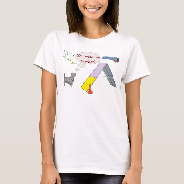Camiseta ¿Quieres qué? Agility Shirt (Anverso)