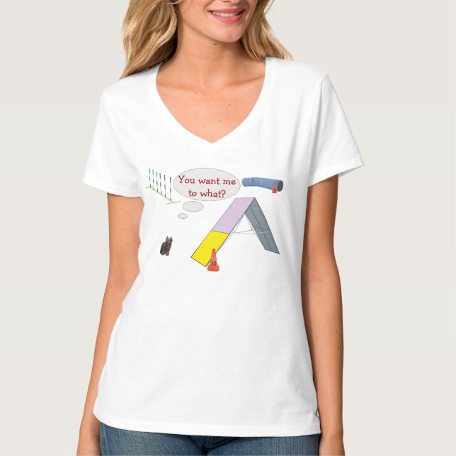 Camiseta ¿Quieres que vaya a qué? Yorky (Anverso)