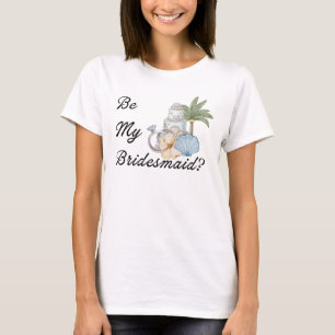 Camiseta ¿Quieres ser mi dama de honor? Invitación Propuest