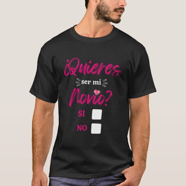 Camiseta Quieres Ser Mi Novio Propuesta Petecion De Noviazg (Anverso)