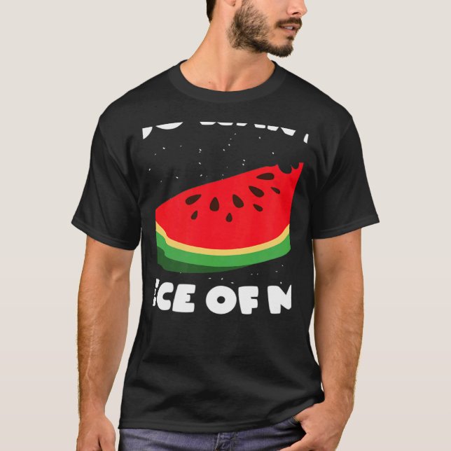 Camiseta Quieres Un Pedazo De Mi Agua Tropical De Fruta De  (Anverso)