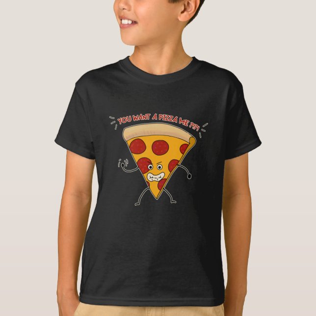 Camiseta ¡¿¡¿Quieres una pizza yo?!?! (Anverso)