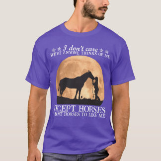 Camiseta Quiero a los caballos como yo Chicas divertidos de