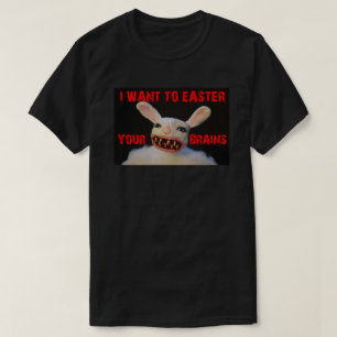 CAMISETA QUIERO A PASCUA SU CONEJITO DEL ZOMBI DE LOS