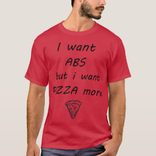 Camiseta Quiero Abs Pero Quiero Pizza Más T 2791386