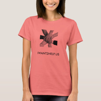 Camiseta Quiero ayudar a Ringer Tee - Damas