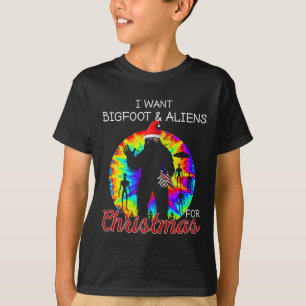 Camiseta Quiero Bigfoot & amp; Alimentos Para Navidades Sas