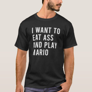 Camiseta Quiero Comer Como Y Jugar Videojuegos Antiguos Div