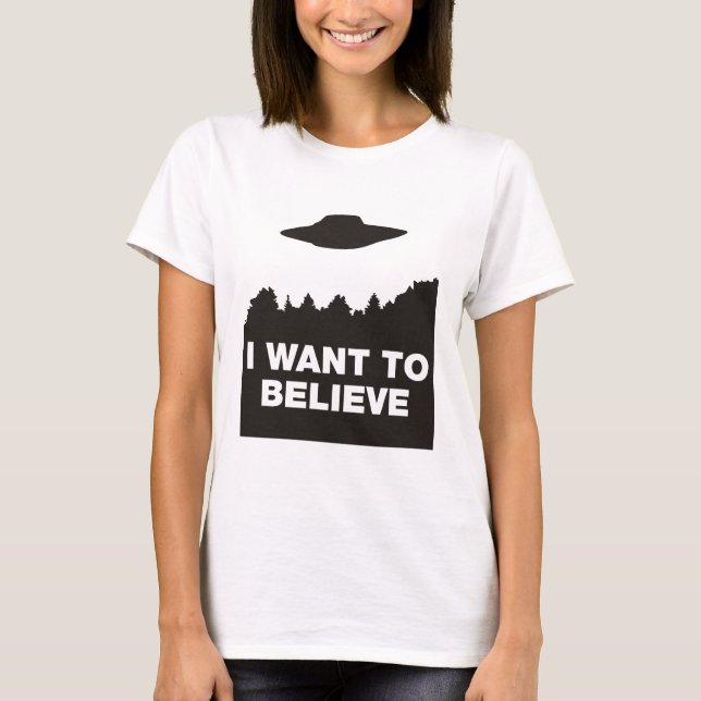 Camiseta Quiero creer (Anverso)