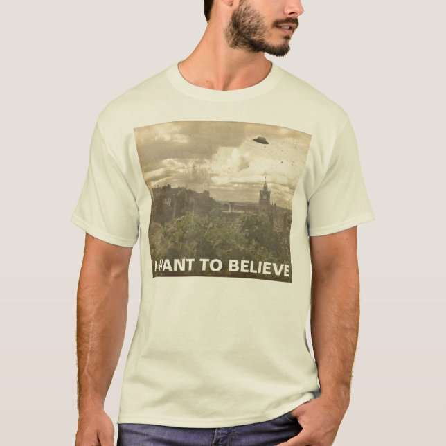 Camiseta Quiero creer (Anverso)