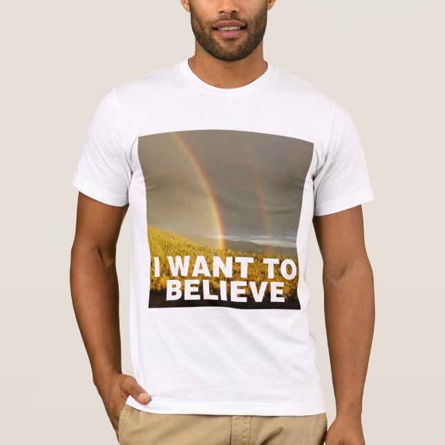 Camiseta Quiero creer (Anverso)
