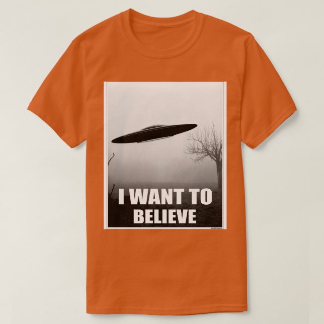 Camiseta Quiero creer en (Diseño del anverso)