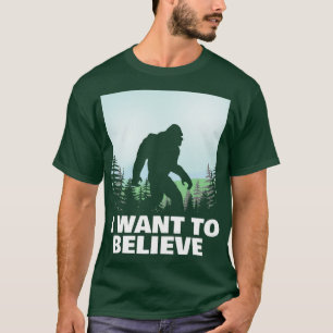 Camiseta Quiero creer en Bigfoot