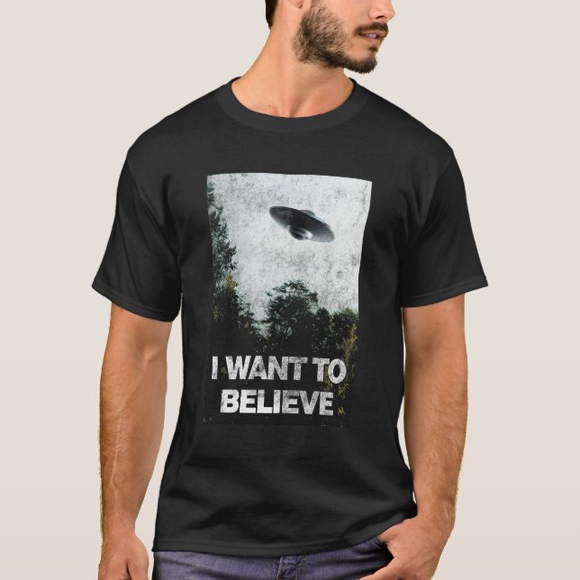 Camiseta Quiero Creer En El Área 51 Del Secuestro De Extran (Anverso)