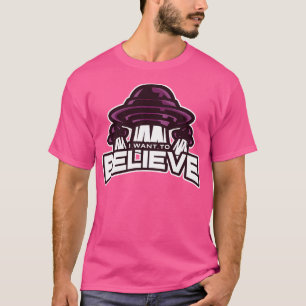 Camiseta Quiero creer en el diseño