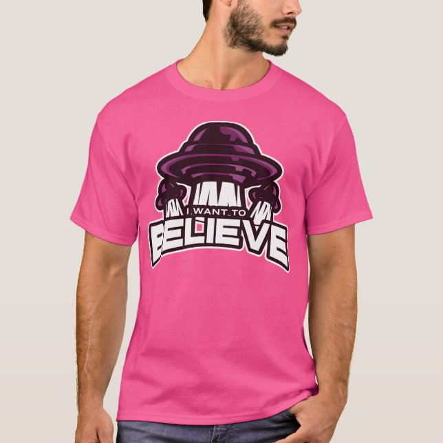 Camiseta Quiero creer en el diseño (Anverso)
